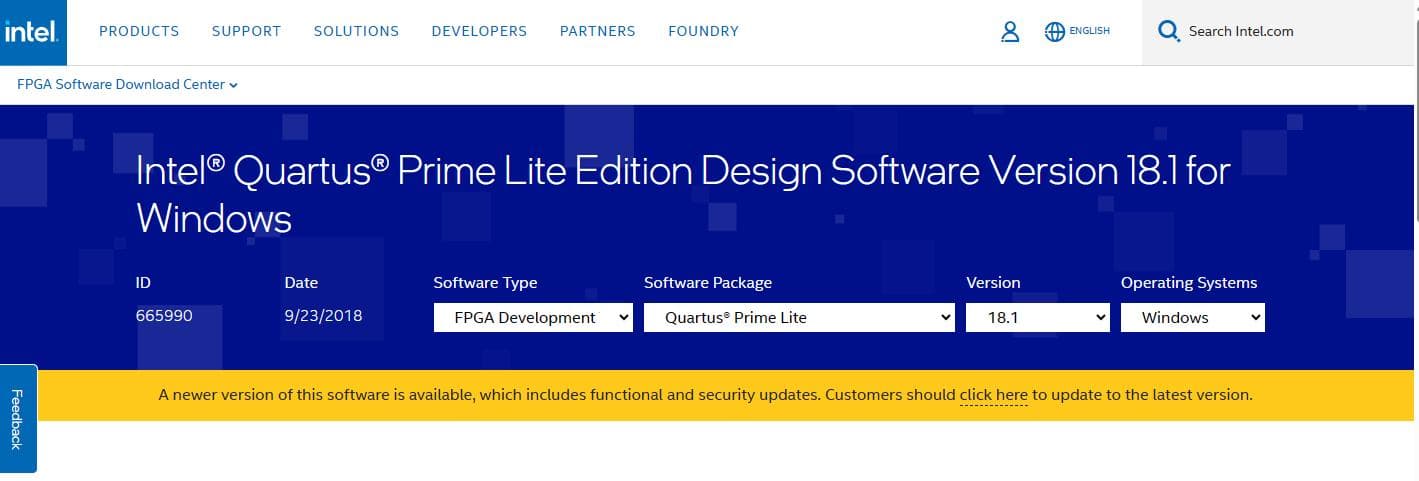 Intel® Quartus® Prime Lite Edition Design Software